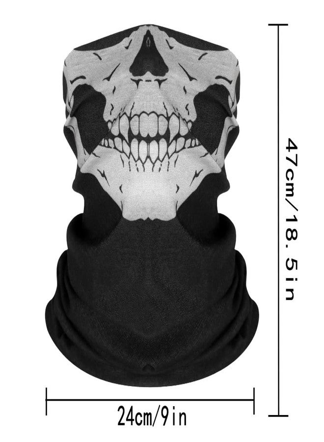 PuddingStation 6-Piece Skull Mask Gaiter Headwear - Breathable Face Seamless Balaclava Mask Headscarf - Image 2